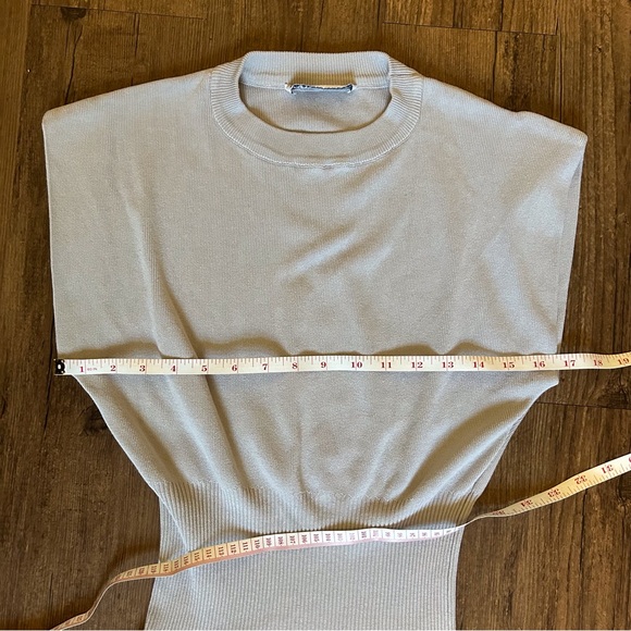 Zara Gray Defined waist Mini Dress - Picture 8 of 12